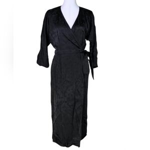 & Other Stories Belted Wrap Midi Dress - 10 Quiet Luxury Wedding Guest Nwot